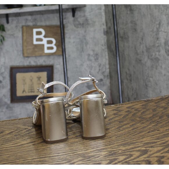 Wild Pair Womens Vinii Strappy Sandals 10020644600 Silver Bling Gray 6M - Picture 4 of 11